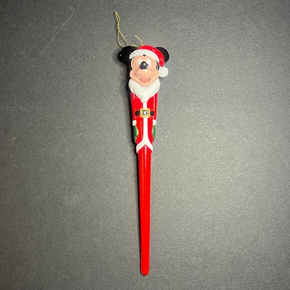 VTG Walt Disney Santa's World Kurt Adler Mickey Mouse Icicle Christmas Ornament - Picture 1 of 7